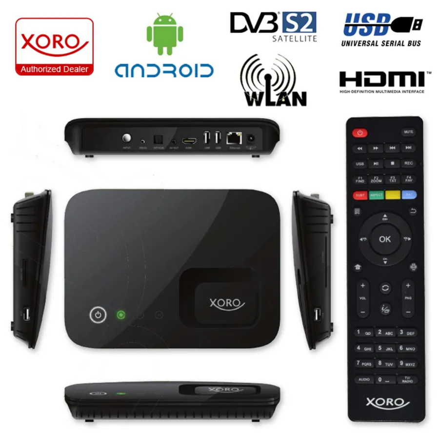 HD SAT Receiver mit Android 4.2 Xoro HST 600s IPTVBox mit DVBS2 Smart TV