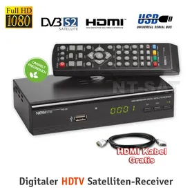 !HD SAT-Receiver FULL HD mit Mediaplayer NEWline HD22 HDTV