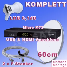 Komplettanlage Micro M72 mit USB & HDMI