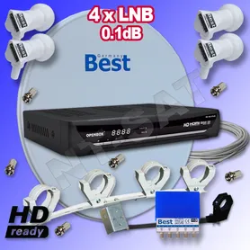 HD Satanlage mit Digital Receiver Openbox S6 HD USB