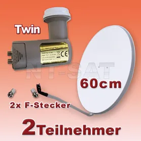 Digital SAT Spiegel 60cm und Universal Twin LNB 0,2dB