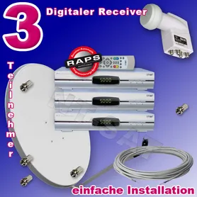Komplettanlage mit 3 Smart MX04 L RAPS Technologie