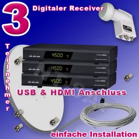Komplettanlage mit 3 Micro M72 mit USB & HDMI