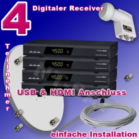Komplettanlage mit 4 Micro M72 mit USB & HDMI