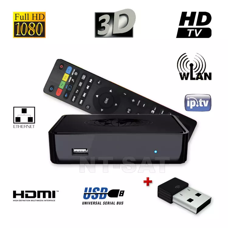 MAG 254 Wlan BOX Multimedia Player Internet TV