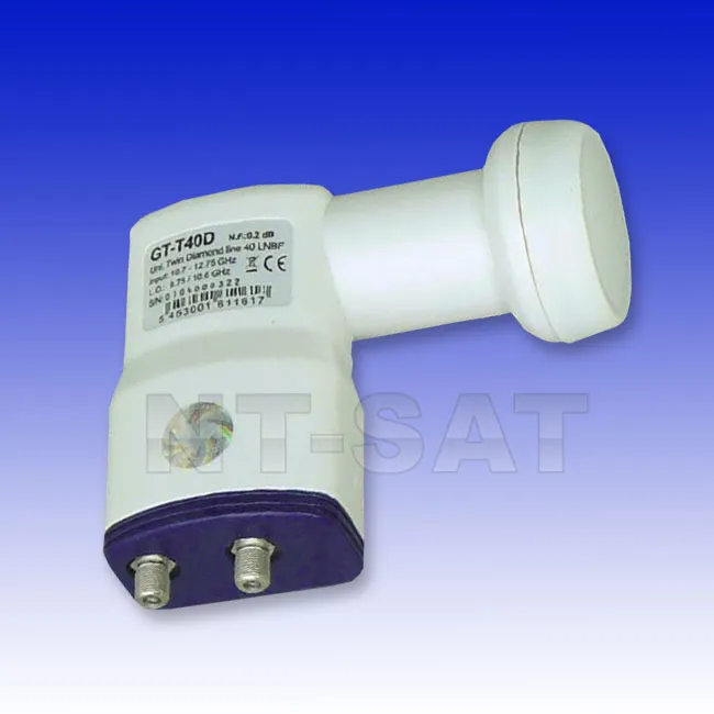 Twin LNB der Diamond Line von GT-SAT International 0,1dB