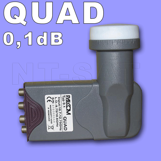 Quad LNB 0,1 dB Palcom / Diamond Quad LNB 0,1 dB Palcom / Diamond