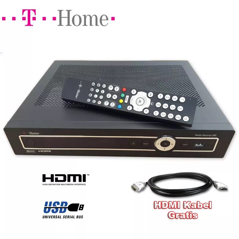 Deutsche Telekom TV Media Receiver 300 mit 160GB Festplatte IPTV HDMI