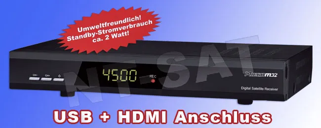 Digitaler Sat-Receiver Micro M72 mit USB & HDMI