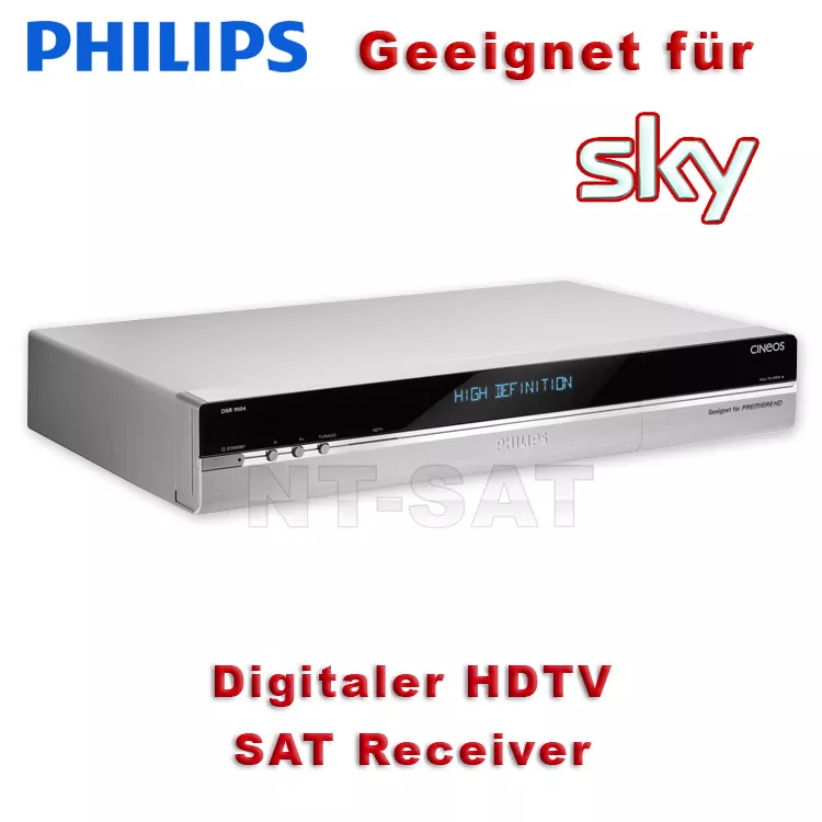 HD Sat Receiver Philips DSR 9004 HDTV DVBS, Sky, FreeTV CI Slot eBay