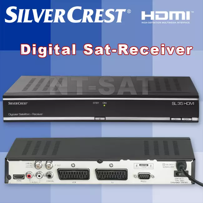 Sat Receiver Silvercrest SL 35 HDMI Comag SL 35 2 Scart Images Frompo