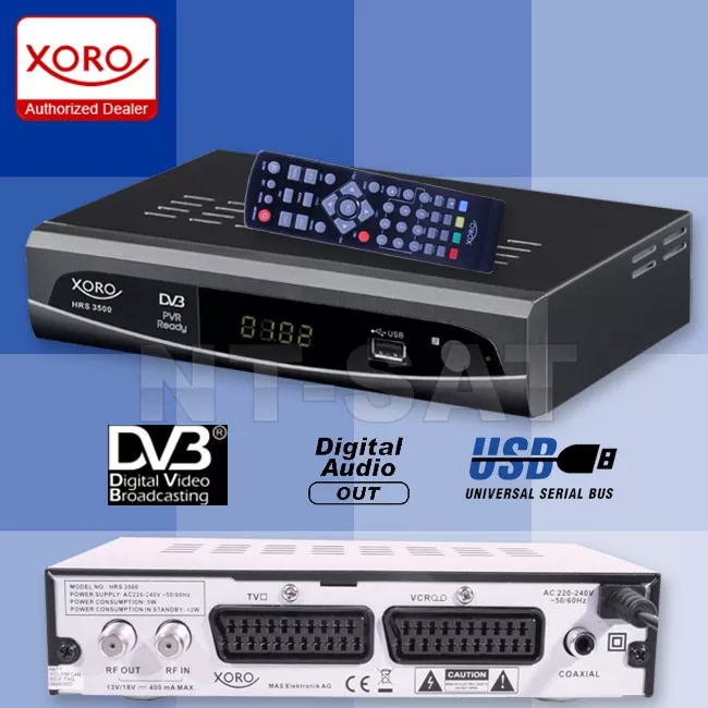 DVB-S Empfänger Xoro HRS 3500 mit USB und Time-Shift