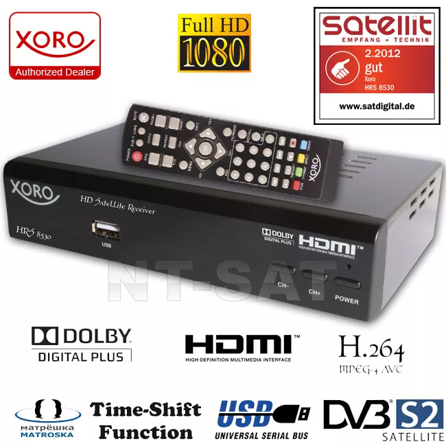 Digital HD DVB-S2 Receiver XORO HRS 8530 Digital HD DVB-S2 Receiver XORO HRS 8530