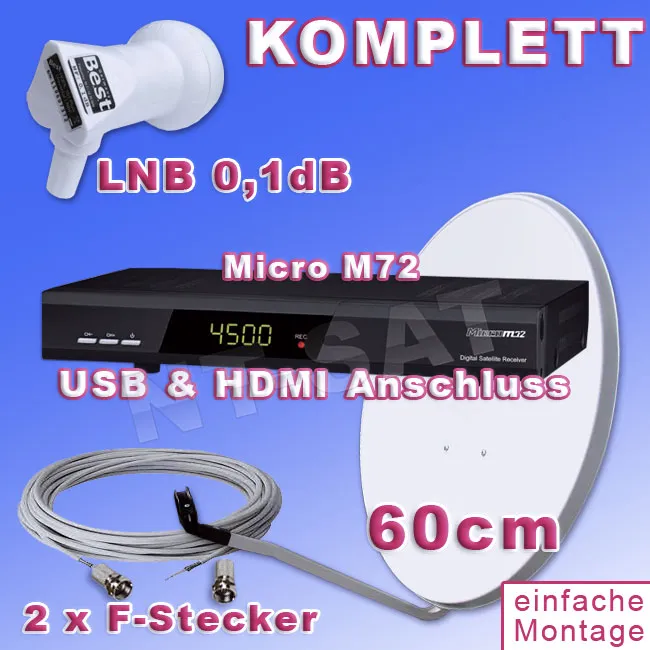 Komplettanlage Micro M72 mit USB & HDMI