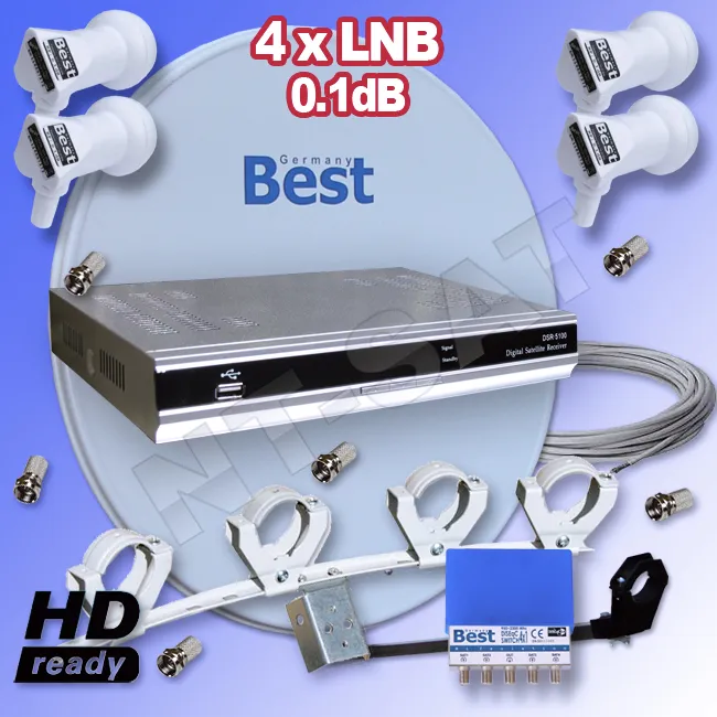 Komplettanlage mit Digital Receiver DSR 5100 mit USB
