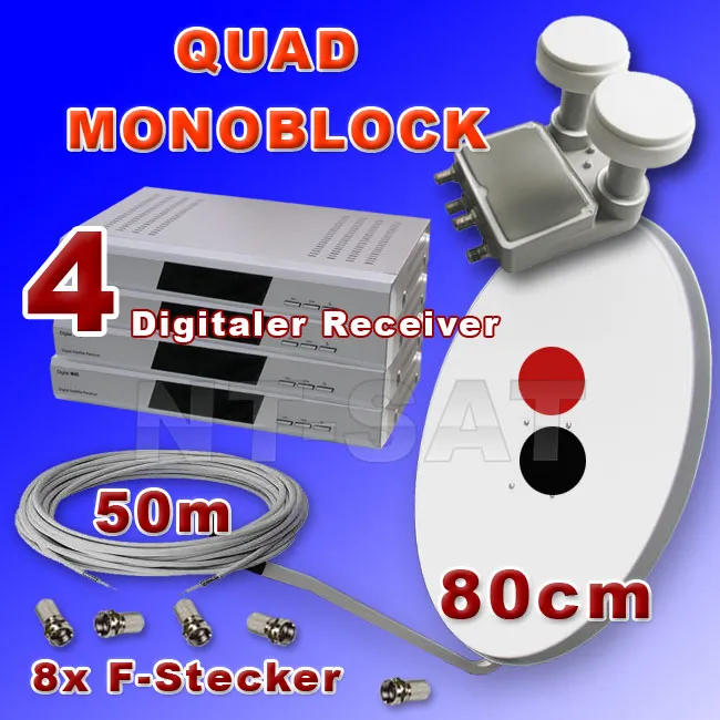 4 Teilnehmer Komplettanlage-4 Digital Receiver M 45 4 Teilnehmer Komplettanlage-4 Digital Receiver M 45