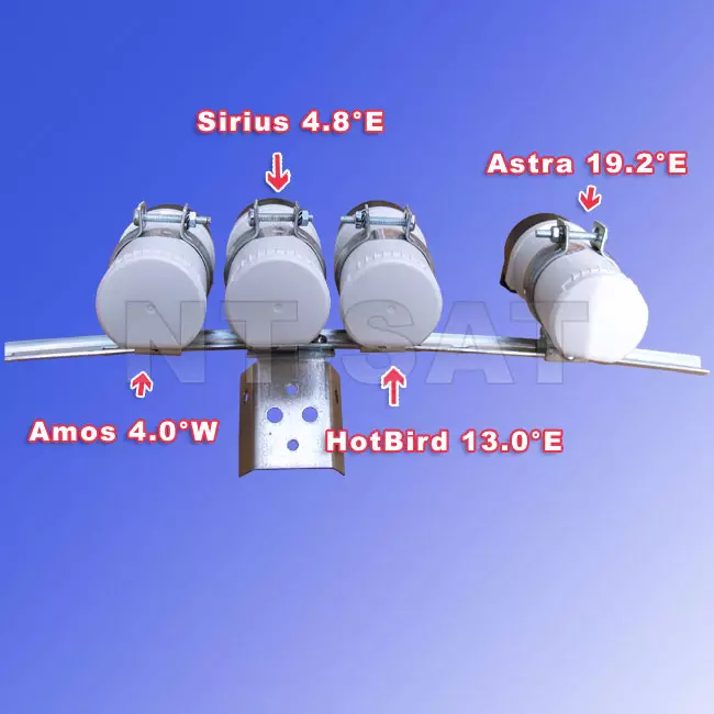 85 Multifocus Antenne mit 4 LNB