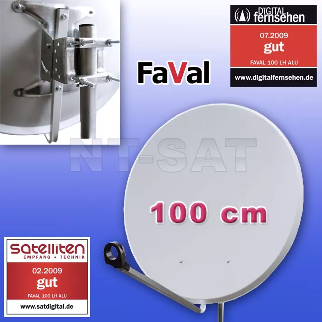 FAVAL Sat Spiegel 100 cm aus Aluminium
