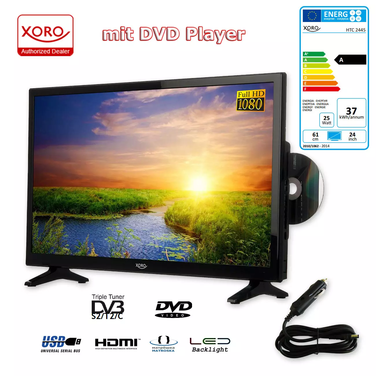Xoro HTC 2445 HD LED TV mit DVD