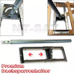 Dach-Sparrenhalter 1m Mast Profi Aufdach High Quality Feuerverzinkt