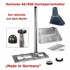 Herkules Auf/Dach-Sparrenhalter Mast Sat-DVBT Halter inkl Montage-Set