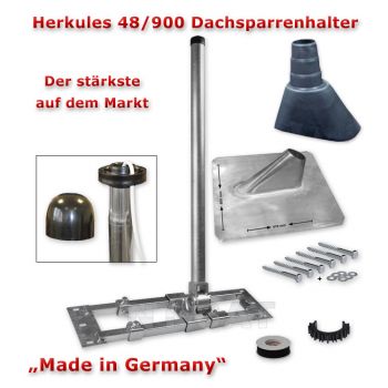 Herkules Auf/Dach-Sparrenhalter Mast Sat-DVBT Halter inkl Montage-Set