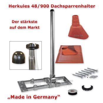 Herkules Auf/Dach-Sparrenhalter Mast Sat-DVBT Halter inkl. Montage-Set