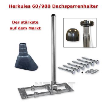 Herkules Dach-Sparrenhalter 60 /900 Mast Sat Halter inkl Montage-Set