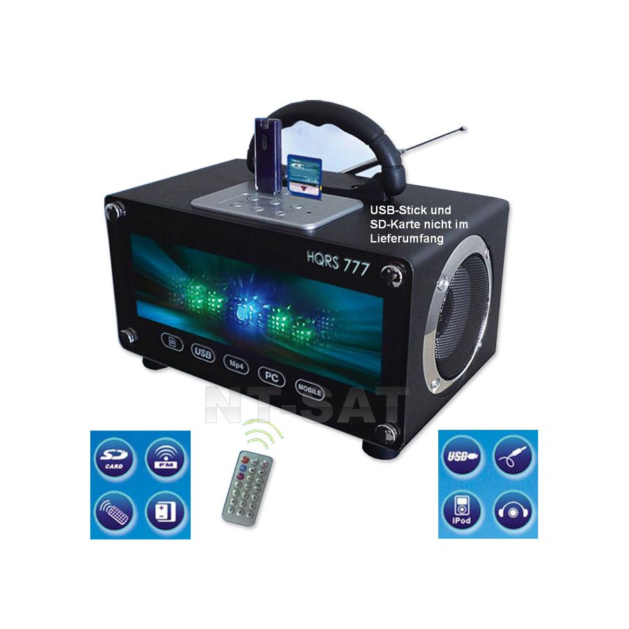 Radio Tragbare USB SD Karten Boombox LED mobile