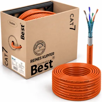 200 m CAT.7 Verlegekabel BEST Gigabit Netzwerkkabel KUPFER Lan 1000Mhz S/FTP