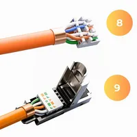 CAT 7 RJ45 Netzwerkstecker aus Metall – werkzeuglos, STP, bis 10 Gbit/s