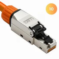 CAT 7 RJ45 Netzwerkstecker aus Metall – werkzeuglos, STP, bis 10 Gbit/s