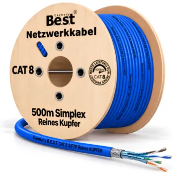 500m CAT 8 Netzwerkkabel 40 Gbit/s CAT8 Germany B.e.s.t