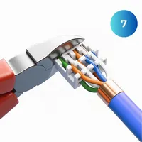 CAT 8 RJ45 Netzwerkstecker aus Metall – werkzeuglos, STP, bis 40 Gbit/s
