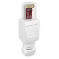 RJ45 CAT6 Netzwerkstecker werkzeuglos weiß – für CAT5/6/7, 1–20 Stück
