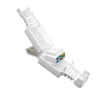 RJ45 CAT6 Netzwerkstecker werkzeuglos weiß – für CAT5/6/7, 1–20 Stück