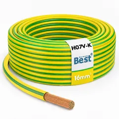 Erdungskabel H07V-K 16mm² grün-gelb Kupferlitze NYAF flexibel 5-100m PV