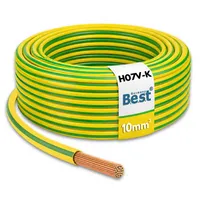 Erdungskabel H07V-K 10mm² grün-gelb Kupferlitze NYAF flexibel 5-100m PV