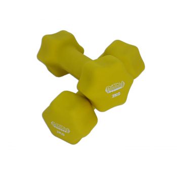 Kurzhanteln Vinyl Hantelset Gewichte Fitness Aerobic 2er Set, 2x 2kg