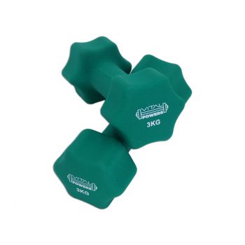 Kurzhanteln Vinyl Hantelset Gewichte Fitness Aerobic 2er Set, 2x 3kg