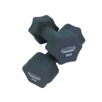 Kurzhanteln Vinyl Hantelset Gewichte Fitness Aerobic 2er Set, 2x 5kg