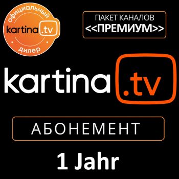 Kartina TV Abonement für 12 Monate 1 Jahr Abo Мультиабонемент Russ TV
