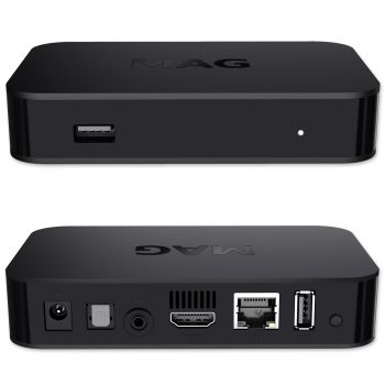 MAG 322 IPTV HEVC H.265 Streamer IPTV Multimedia Internet TV IP HD Receiver Box
