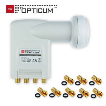 OCTO LNB 0,1dB DIGITAL Opticum TESTSIEGER Switch 8 Teilnehmer 8 TV 4K Ultra HD