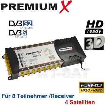 Sat Multischalter 9/16 Multiswitch SAT Verteiler für 2 LNB 16 Teilnehmer HD 3D