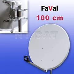 FAVAL Sat Spiegel 100 cm aus Stahl