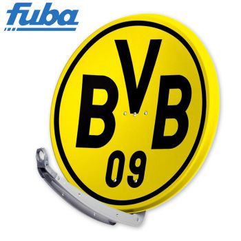 Fuba DAA 850 BVB Satellitenantenne für wahre BVB-Fans Sat Antenne Spiegel Schüssel Alu