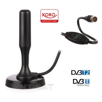 DVB-T/T2 Antenne Xoro 100 für Receiver UHF sehr starke Stabantenne 20dB