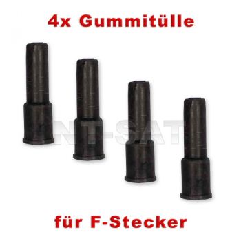 4x Gummitülle für F-Stecker