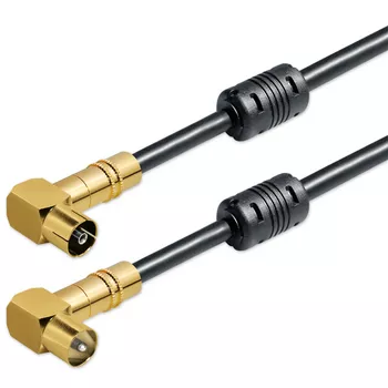 Kabel TV Winkelstecker Antennenkabel 135dB TV 90° Buchse 135 DB Klasse A+